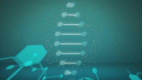 Animating brain and molecular structures over scientific data processing in lab. Science, laboratory, animation, molecules, research, technology - Powered by Shutterstock - Get 15% off with code: PIKWIZARD15