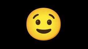 Winking Face Emoji Animated on a Transparent Background. 4K Loop Animation with Alpha Channel. - Powered by Shutterstock - Get 15% off with code: PIKWIZARD15