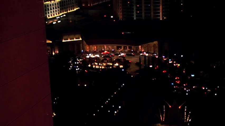 Various angles of of the Las Vegas Strip at night