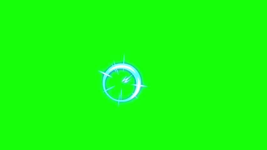 Cartoon Energy explosion on a green screen. Cartoon FX explosion with key color. 4K video