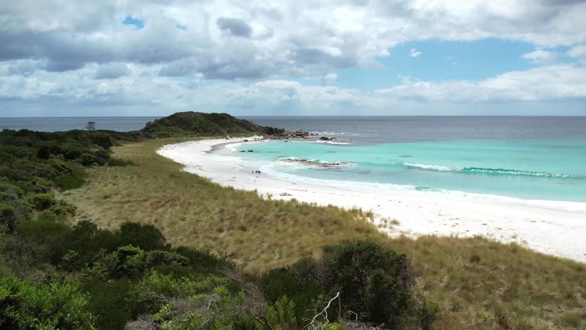 Tasmania, Australia beautiful sea coast view from above. Amazing nature.