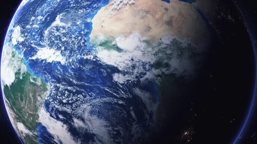 Zooming in on Auckland, New Zealand frome space - Perfect for Travel Intros and Backgrounds. Realistic 3D Animation.