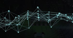 Network of connections and data processing animation over circuit board. Technology, connectivity, digital, circuits, electronics, futuristic - Powered by Shutterstock - Get 15% off with code: PIKWIZARD15