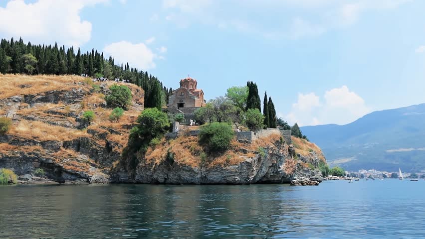 Church of St. John at Kaneo on the cliff in Ohrid North Macedonia
