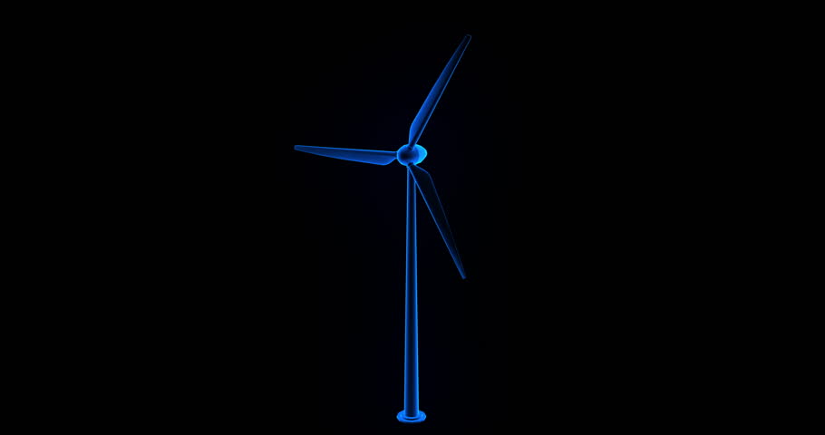 Holographic Projection of Technological Wind Power Generation