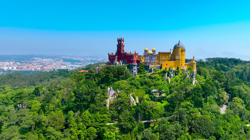 National palace of Pena in Sintra, a civil parish in the municipality of Sintra, Lisbon District, Portugal