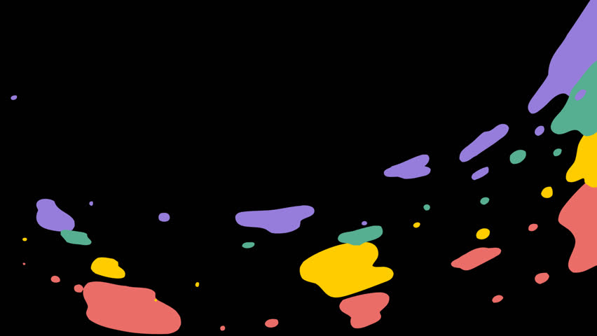 Cartoon Element animation featuring a rainbow gliding across the sky