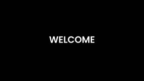 simple welcome video black background - Powered by Shutterstock - Get 15% off with code: PIKWIZARD15