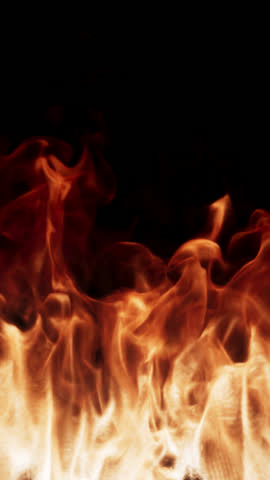 3D animation of a rapidly burning fire. The file contains an alpha channel. The flame quickly rises up and covers the entire frame.