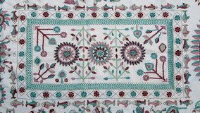 Artistry of intricate hand-sewn Nakshi Kantha, a timeless Bangladeshi textile tradition blending colorful designs and cultural heritage through exquisite stitching - Powered by Shutterstock - Get 15% off with code: PIKWIZARD15