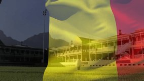 Animation of flag of belgium over diverse rugby players. Global sports, competition, connections, computing and data processing concept digitally generated video. - Powered by Shutterstock - Get 15% off with code: PIKWIZARD15