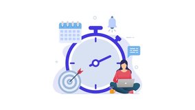 Calendar and clock, Schedule planning concept. Time management and self organization footage animation 4k - Powered by Shutterstock - Get 15% off with code: PIKWIZARD15
