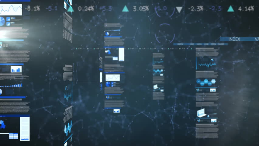 QR code and financial data charts animation over digital interface background. Finance, technology, information, analytics, investment, business - Powered by Shutterstock - Get 15% off with code: PIKWIZARD15