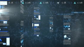 QR code and financial data charts animation over digital interface background. Finance, technology, information, analytics, investment, business - Powered by Shutterstock - Get 15% off with code: PIKWIZARD15