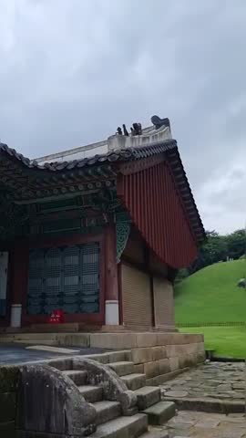 It is a royal tomb building in Korea. It is beautiful