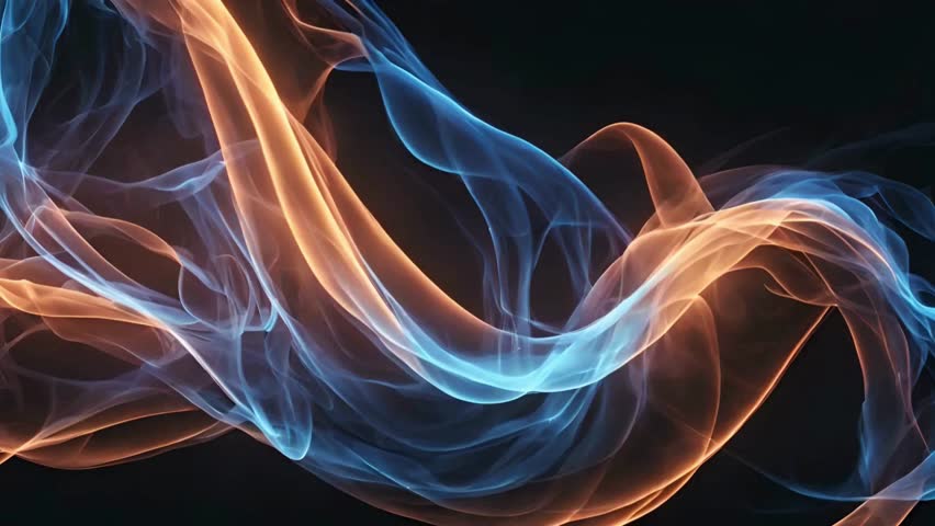 Ethereal Motion Background Featuring Flowing Light Waves and Glittering Particles - A Stunning 4K Video for Creative Visual Projects and Presentations