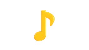 Music notes Loop animation 3d render - Powered by Shutterstock - Get 15% off with code: PIKWIZARD15