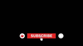 subscribe button animation notification bell like with transperancy background. Alpha channel - Powered by Shutterstock - Get 15% off with code: PIKWIZARD15