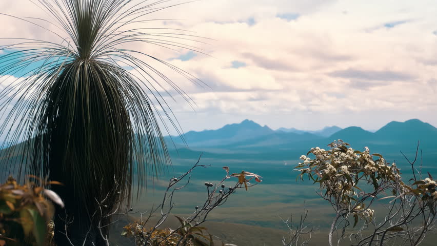 view of Bluff Knoll, the highest peak of the Stirling Range in the Great Southern region of Western Australia, Australia.