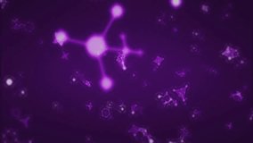 FIGHT text animation over purple background with abstract shapes and particles. Typography, light effects, digital, motion graphics, text design, dynamic - Powered by Shutterstock - Get 15% off with code: PIKWIZARD15