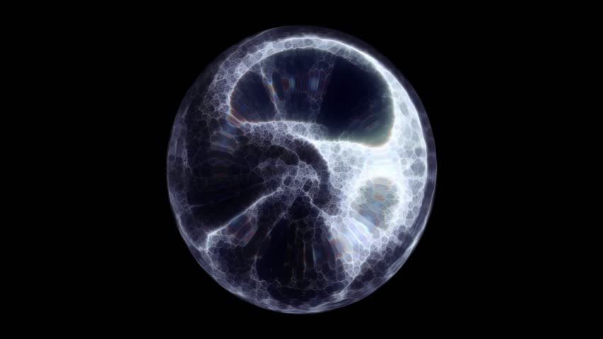 A dark, ethereal sphere with intricate, web-like patterns glowing faintly. Perfect for concepts of mystery, technology, or abstract sci-fi themes