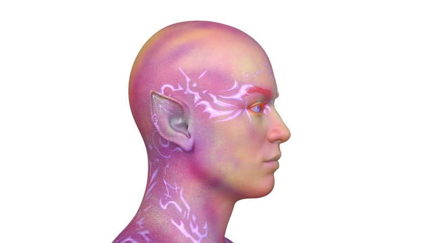 3D rendering of a young demon