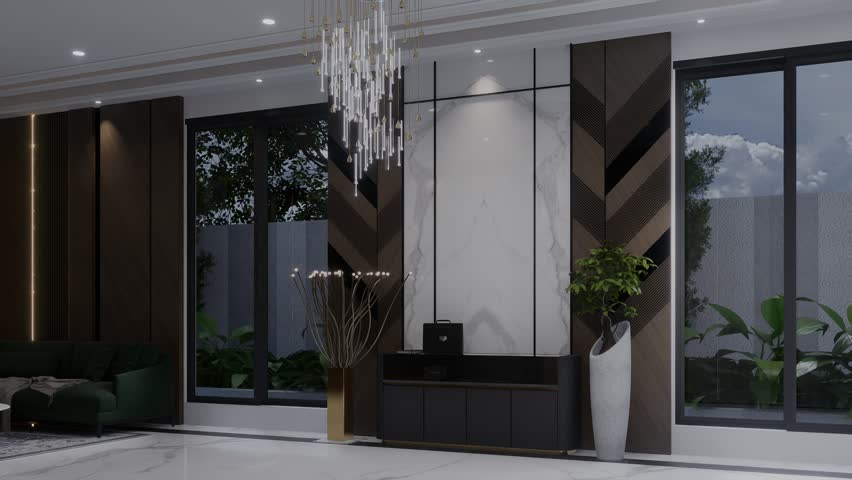 Cozy family room interior with comfortable seating, stylish decor, warm lighting, and inviting ambiance, ideal for relaxation and quality time.