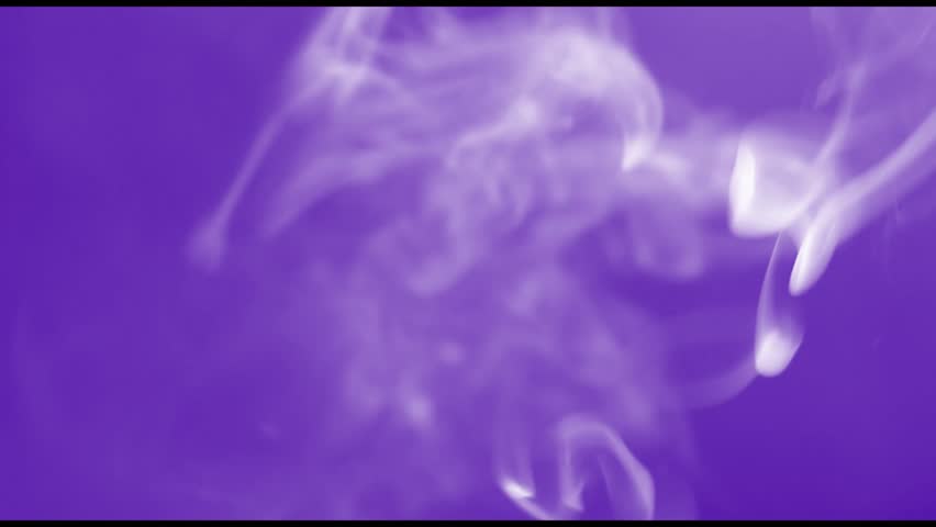 White smoke & fume on a blue color background