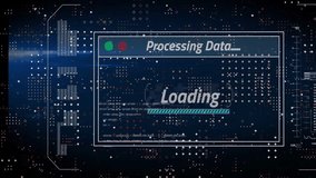 Animation of digital data processing over screen on dark background. Global connections, computing and data processing concept digitally generated video. - Powered by Shutterstock - Get 15% off with code: PIKWIZARD15