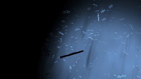 Falling snowflakes in the beams of a lantern. 3D models of snowflakes. Christmas and New Year animation. - Powered by Shutterstock - Get 15% off with code: PIKWIZARD15