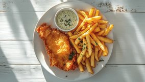 Delicious Fish and Chips Served on Rustic Wooden Table - Powered by Shutterstock - Get 15% off with code: PIKWIZARD15