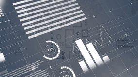 Financial charts and graphs over city skyline animation. Finance, economy, investment, data, statistics, business - Powered by Shutterstock - Get 15% off with code: PIKWIZARD15