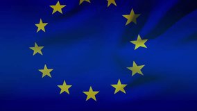 European Union stars and binary code animation over cloud computing icons. Technology, digital, data, cybersecurity, networking, connectivity - Powered by Shutterstock - Get 15% off with code: PIKWIZARD15