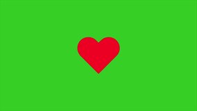 Heart burst icon animation on green screen background - Powered by Shutterstock - Get 15% off with code: PIKWIZARD15