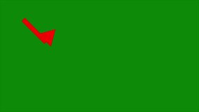 Sales chart going down with red arrow animation on green background - Powered by Shutterstock - Get 15% off with code: PIKWIZARD15