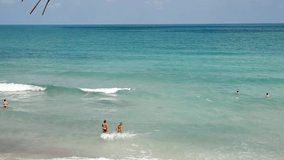 Haad Rin, Koh Phangan, blue sky, beautiful turquoise sea, a world-famous sandy beach. This is where the full moon party is held. During the day, it is relaxing. - Powered by Shutterstock - Get 15% off with code: PIKWIZARD15