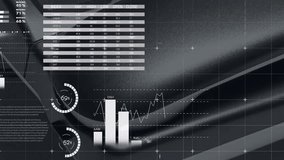 Analyzing financial data animation over close-up of car interior dashboard. Finance, analysis, technology, digital - Powered by Shutterstock - Get 15% off with code: PIKWIZARD15