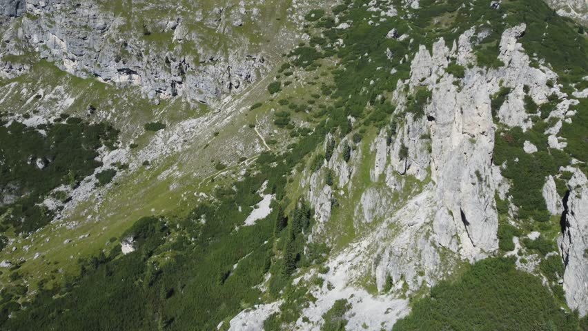 mountain view from a drone 