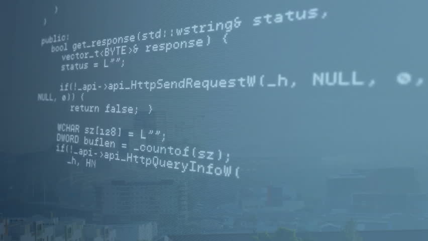 Animating programming code and mathematical formulas over cityscape background. Technology, innovation, coding, mathematics, data, futuristic - Powered by Shutterstock - Get 15% off with code: PIKWIZARD15