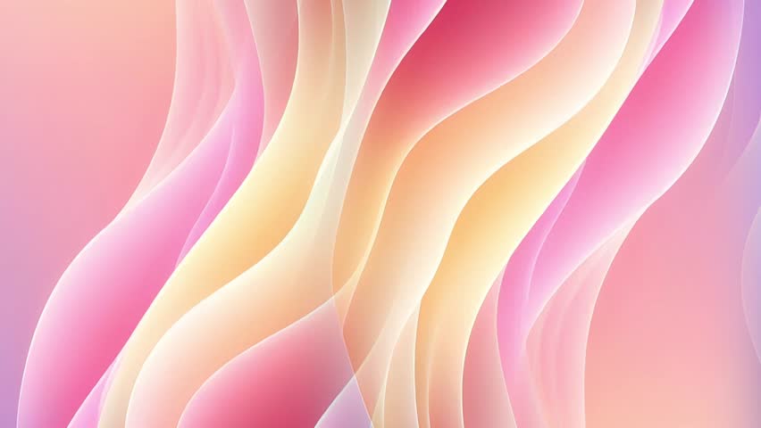 4K Soft abstract waves with colorful lines and textures in pink and blue, creating a flowing, artistic background verical background