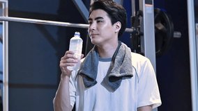 Video of handsome Japanese man hydrating (drinking water) for training. - Powered by Shutterstock - Get 15% off with code: PIKWIZARD15