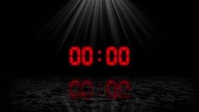 Digital Stopwatch Countdown Alarm Clock Timekeeper or Watch Chronometer Animation digital clock countdown timer Stopwatch. LCD display or CRT monitor Screen. minute, second and milliseconds. - Powered by Shutterstock - Get 15% off with code: PIKWIZARD15
