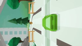 Vertical video of the classic console game challenge. Vertical video of a fast vehicle gathering coins in the classic game challenge. Vertical video of a car driving around the classic game circuit. - Powered by Shutterstock - Get 15% off with code: PIKWIZARD15