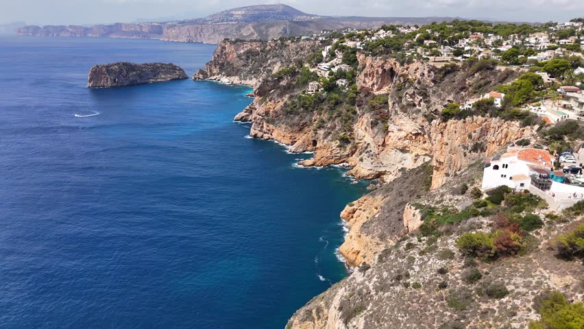 Mirador del Cap de la Nau, Xabia, Alicante, Spain. Costa del Azahar.
Aerial view of the Costa Blanca north of Alicante.