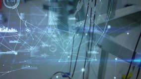 Holding medical equipment, healthcare professional with data animation over hands. technology, innovation - Powered by Shutterstock - Get 15% off with code: PIKWIZARD15