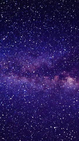 Background Space Trip Crossing Stars Quickly to a violet galaxy. Traveling through purple starry sky, vertical animation. Phone wallpaper	