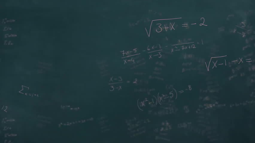 Animating mathematical equations and symbols over dark background. Mathematics, animation, digital, motion, visualization, science - Powered by Shutterstock - Get 15% off with code: PIKWIZARD15