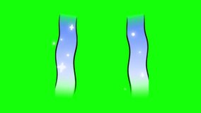 Two wave top up button animation motion graphic with chroma green screen clip template 4k Background. - Powered by Shutterstock - Get 15% off with code: PIKWIZARD15