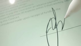 Digital Document Signing Process with Electronic Signature on Tablet - Powered by Shutterstock - Get 15% off with code: PIKWIZARD15