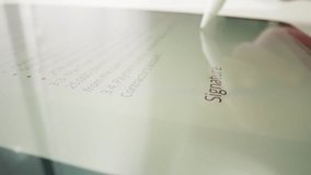 Digital Document Signing Process with Electronic Signature on Tablet - Powered by Shutterstock - Get 15% off with code: PIKWIZARD15